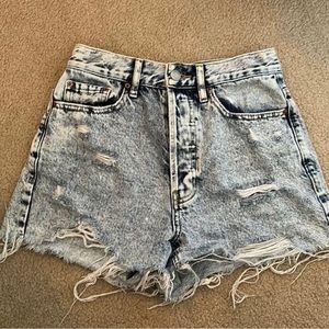 Pacsun Blue Ultra High Rise Vintage Jean Shorts